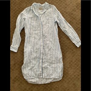 EUC Everlane linen shirt dress
